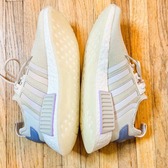 NEW-Adidas NMD R1-Gray/Purple Colorway-Size W6.5 - Picture 5 of 11